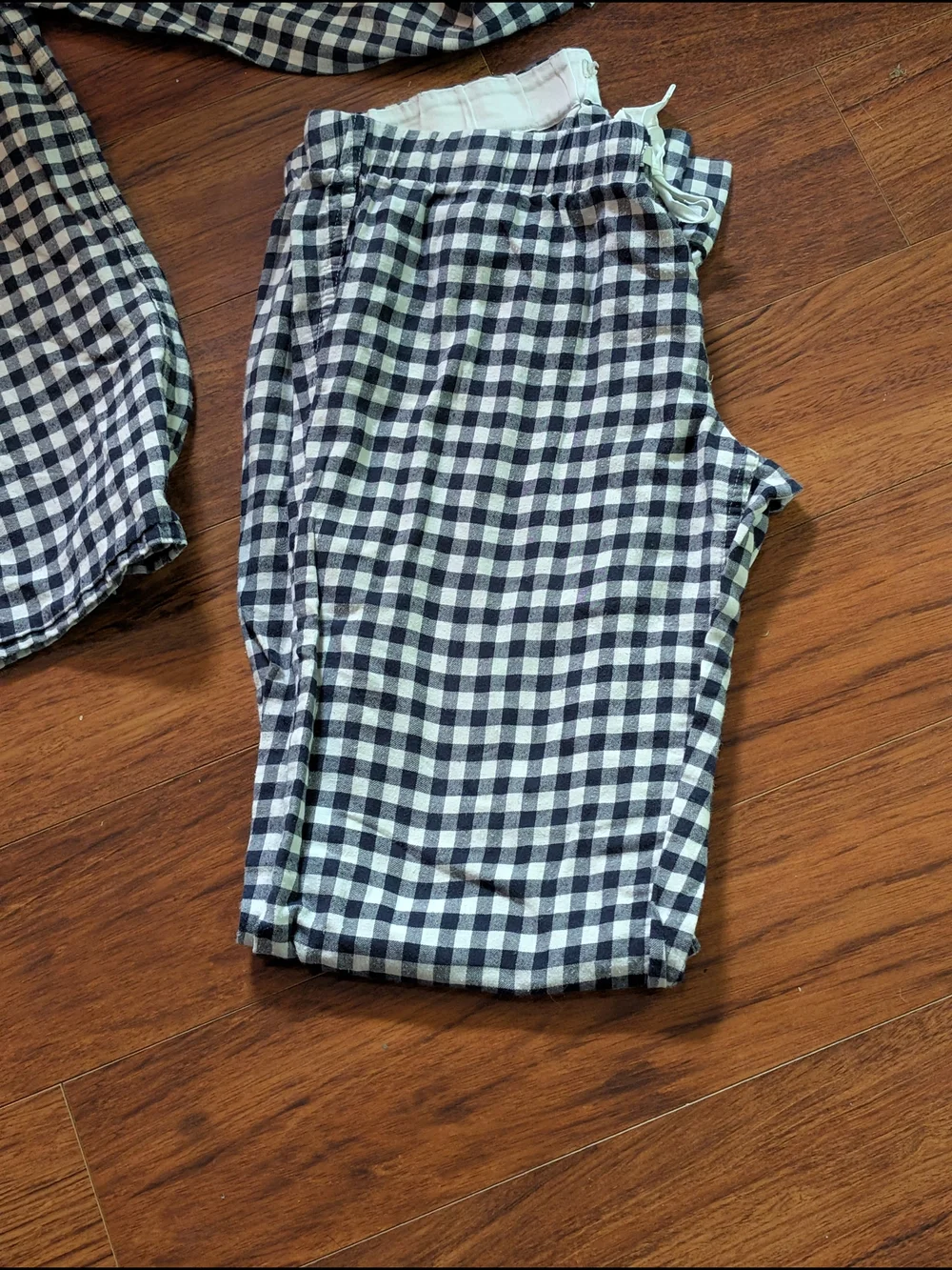 J. Crew Blue and White Gingham Pajama Set- Sz XS